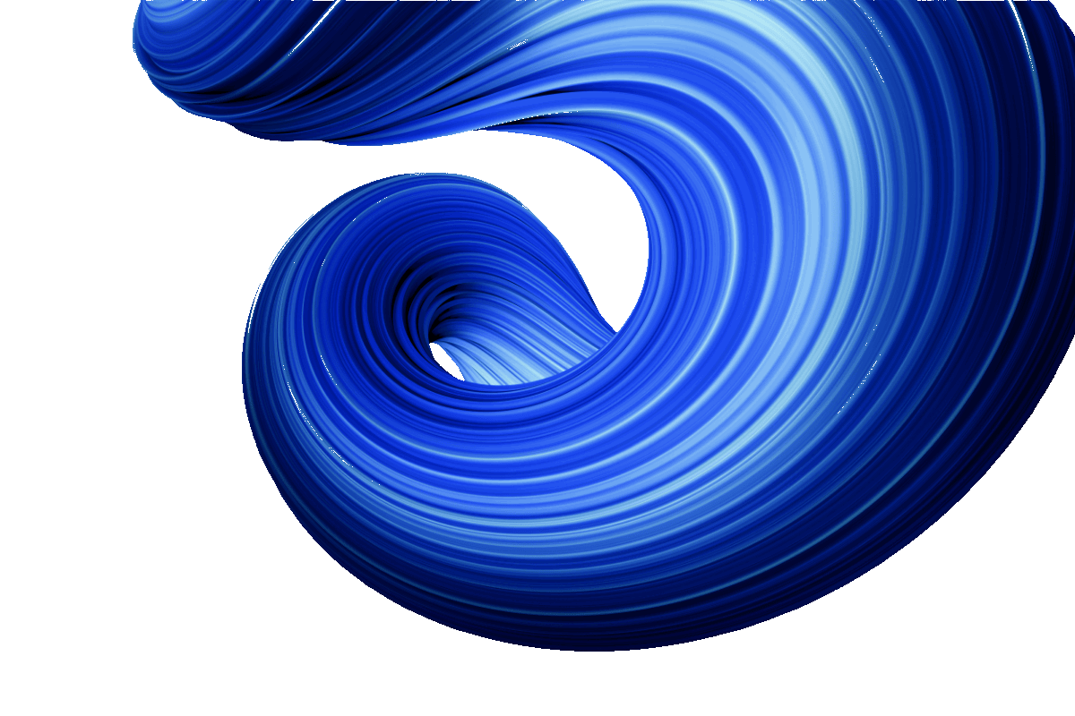 multifamily ai tools Abstract blue swirl on a white background, resembling a wave. mpro Digital Edge